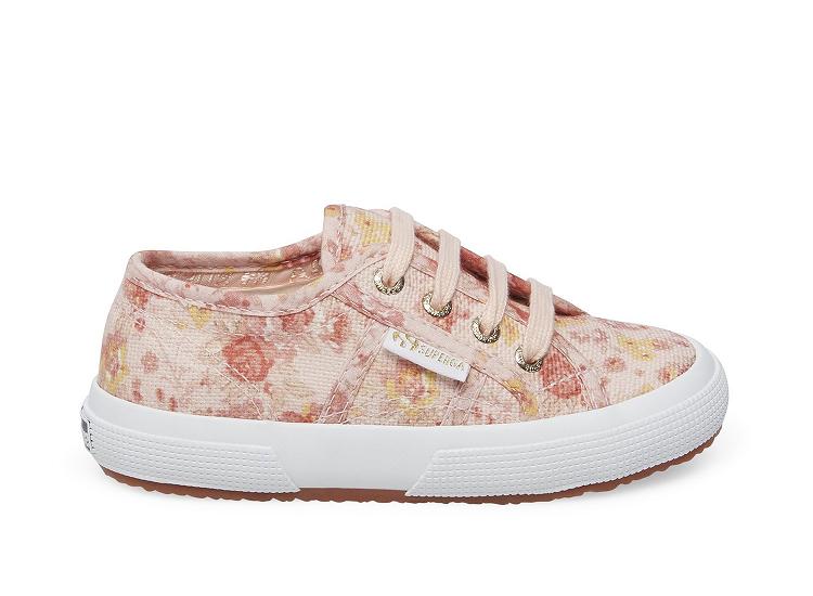 Superga 2750 Fancotbindingsj Pink Multi - Womens Superga x LoveShackFancy Shoes